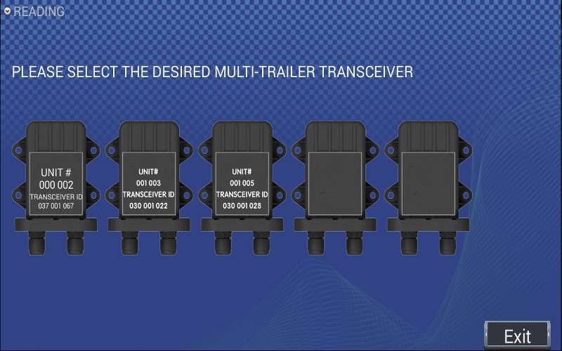 SmartLink View of Multi Trailer / Transceivers- upto 20 Tyres per Trailer / Vehicle, Upto 8 Trailers and a total monitoring of 180 Tyres