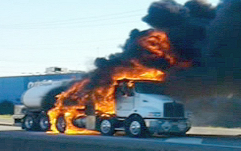 TMSystem could have averted Chemical Truck Fire on M1
